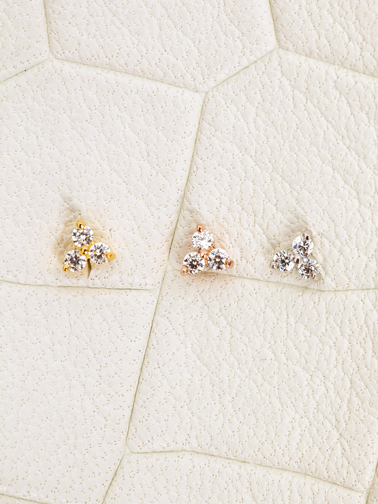 The Tri-Cluster Diamond Studs – Après Jewelry